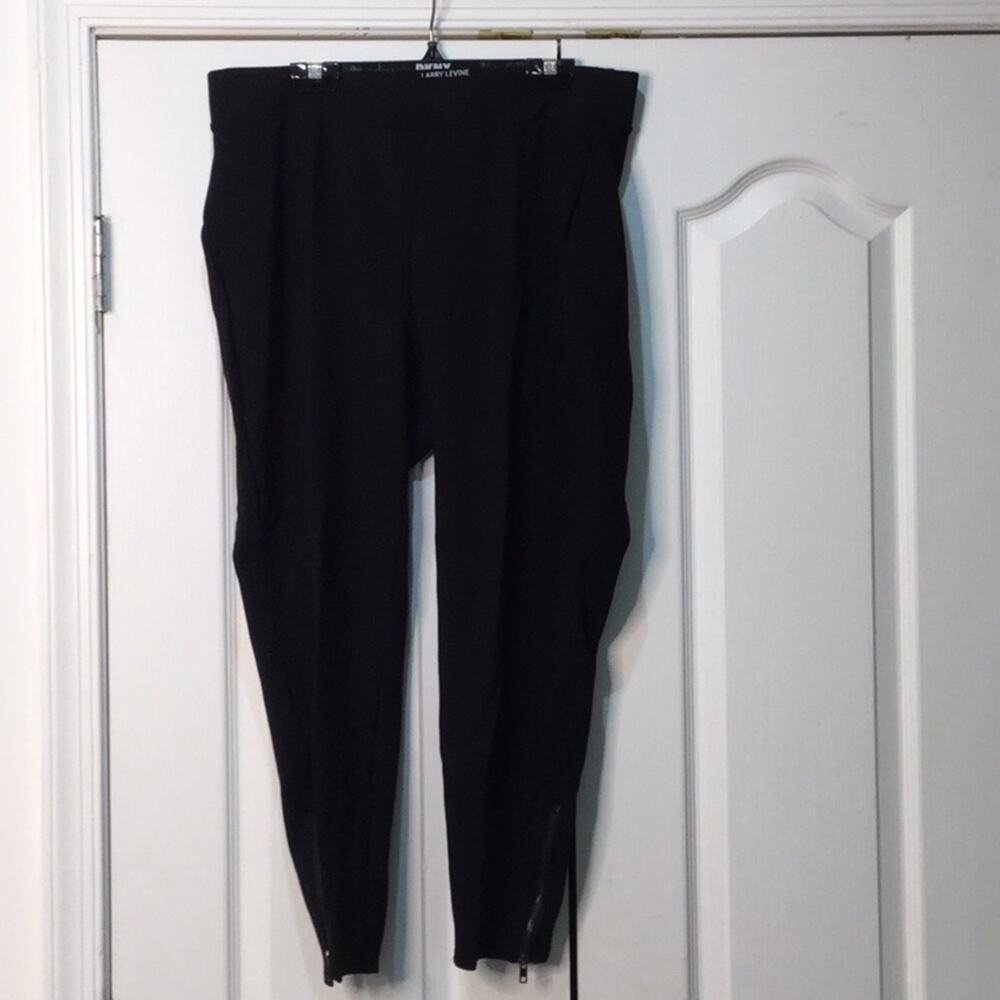 Larry Levine 1x black leggings 4 ways stretch euc